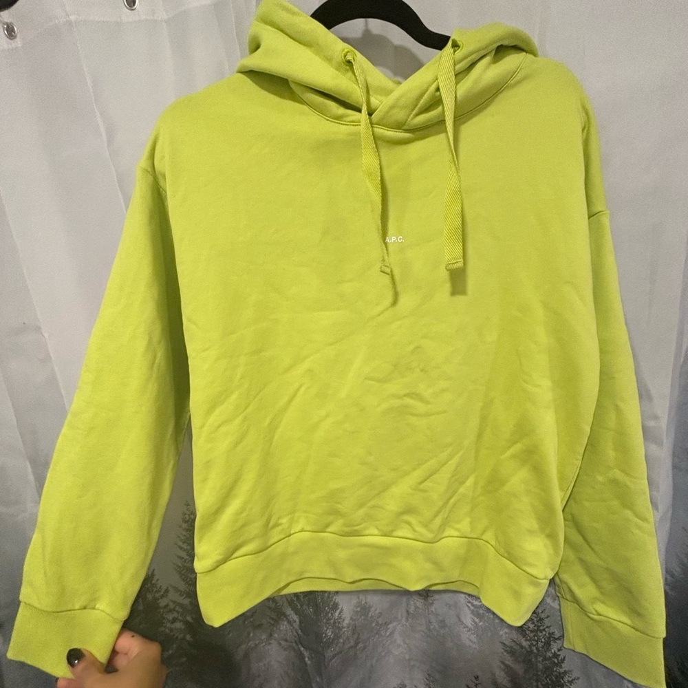 A.P.C. Bright Green Hoodie